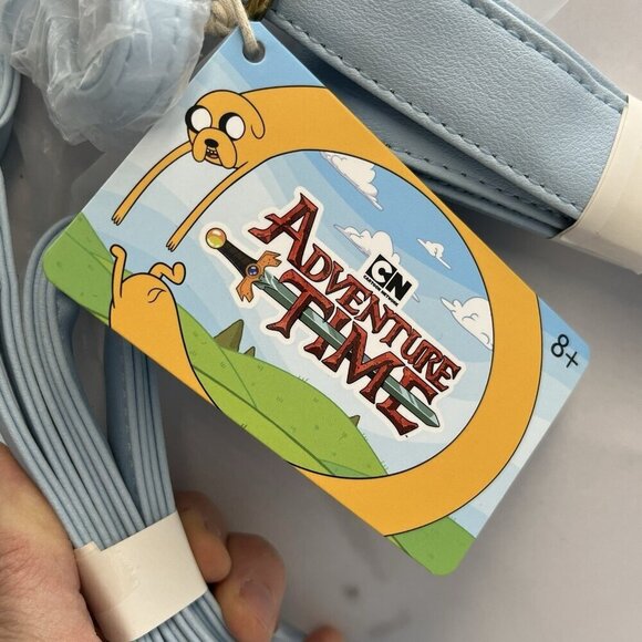 NWT Loungefly Cartoon Network Adventure Time Characters Mini Blue Backpack - Picture 7 of 13